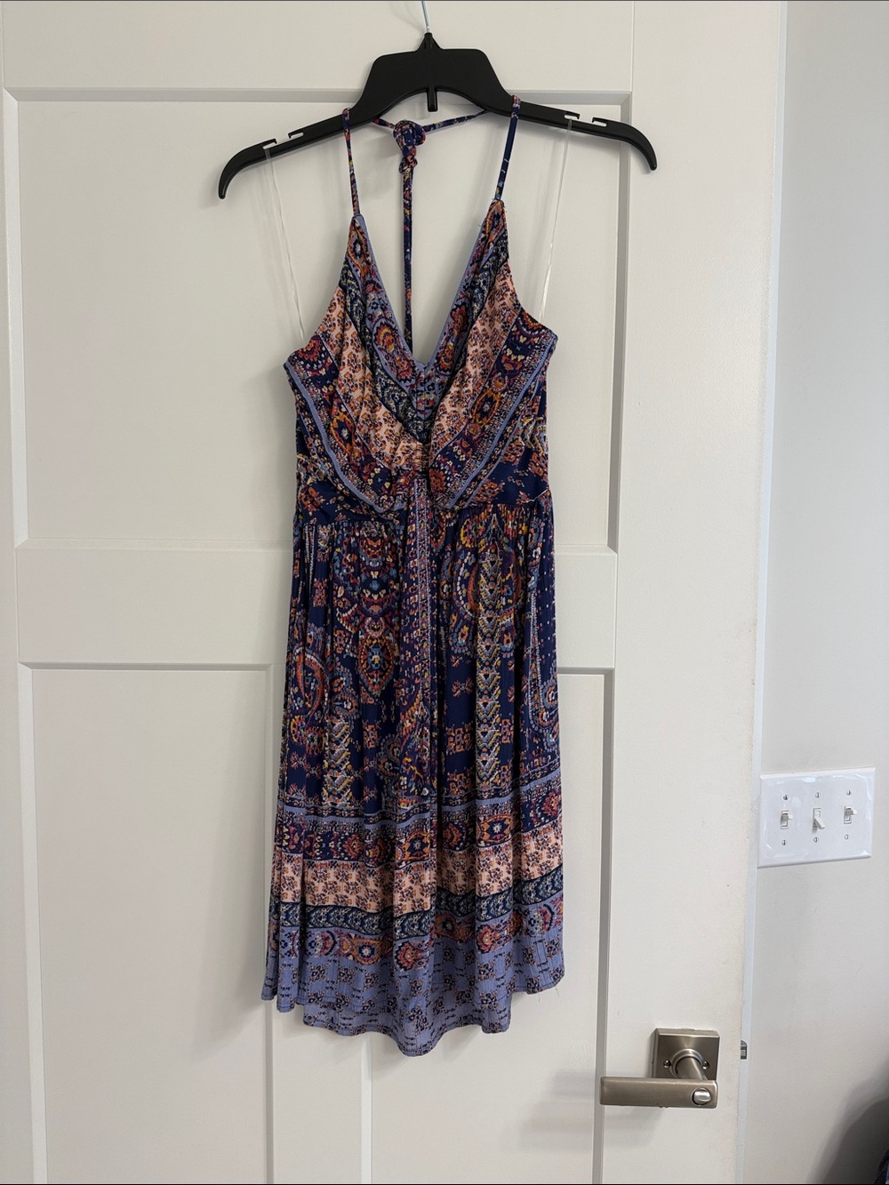 Angie patterned halter Sundress